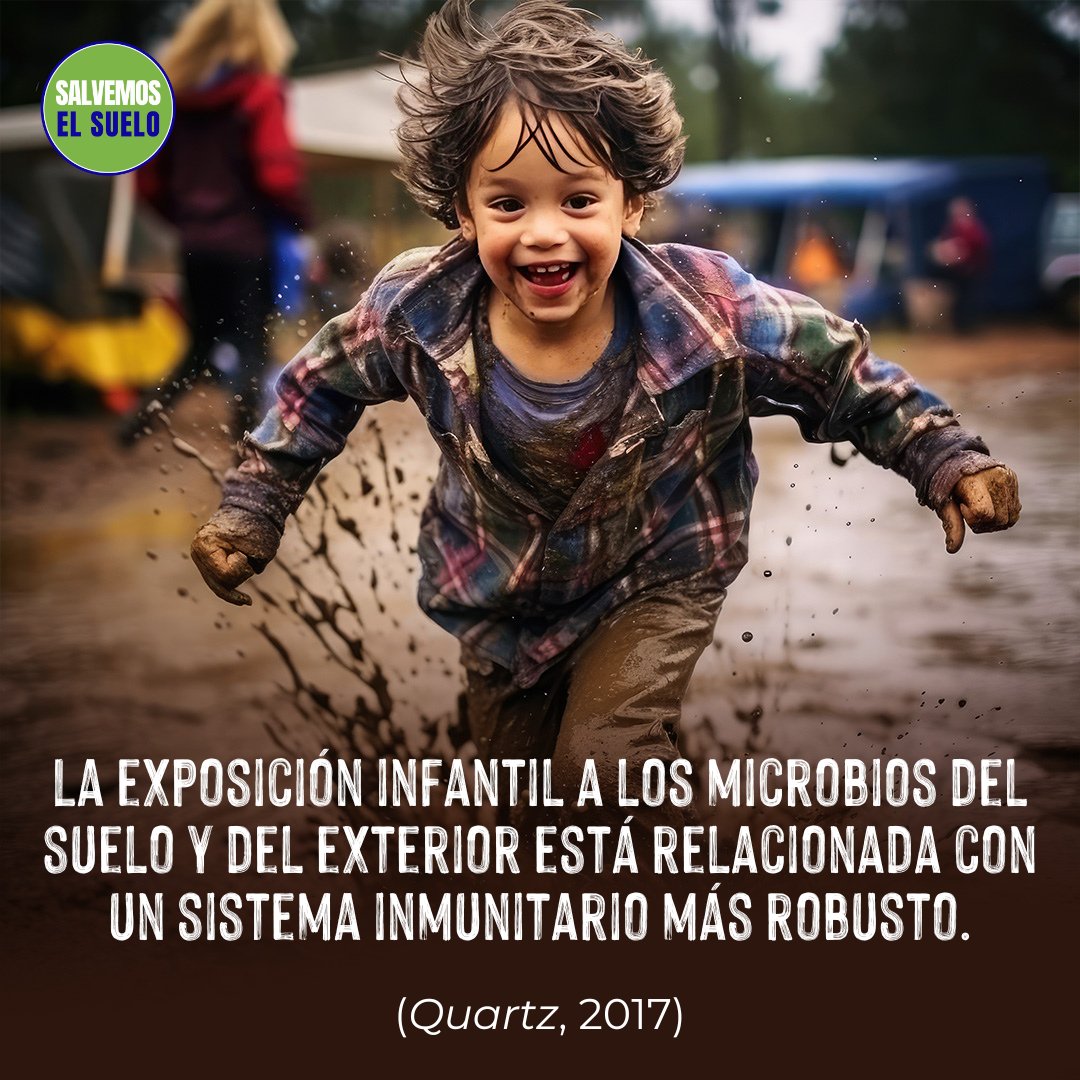 cpm_espanol's tweet photo. El suelo al aire libre tiene microorganismos beneficiosos con el potencial de educar el sistema inmunitario, fomentando la resistencia a problemas de salud como alergias, asma e incluso depresión y ansiedad.

Actúa ya: https://t.co/cdoSdtvbgF

#SaveSoil 
#SoilForClimateAction https://t.co/rphPoNpVSD