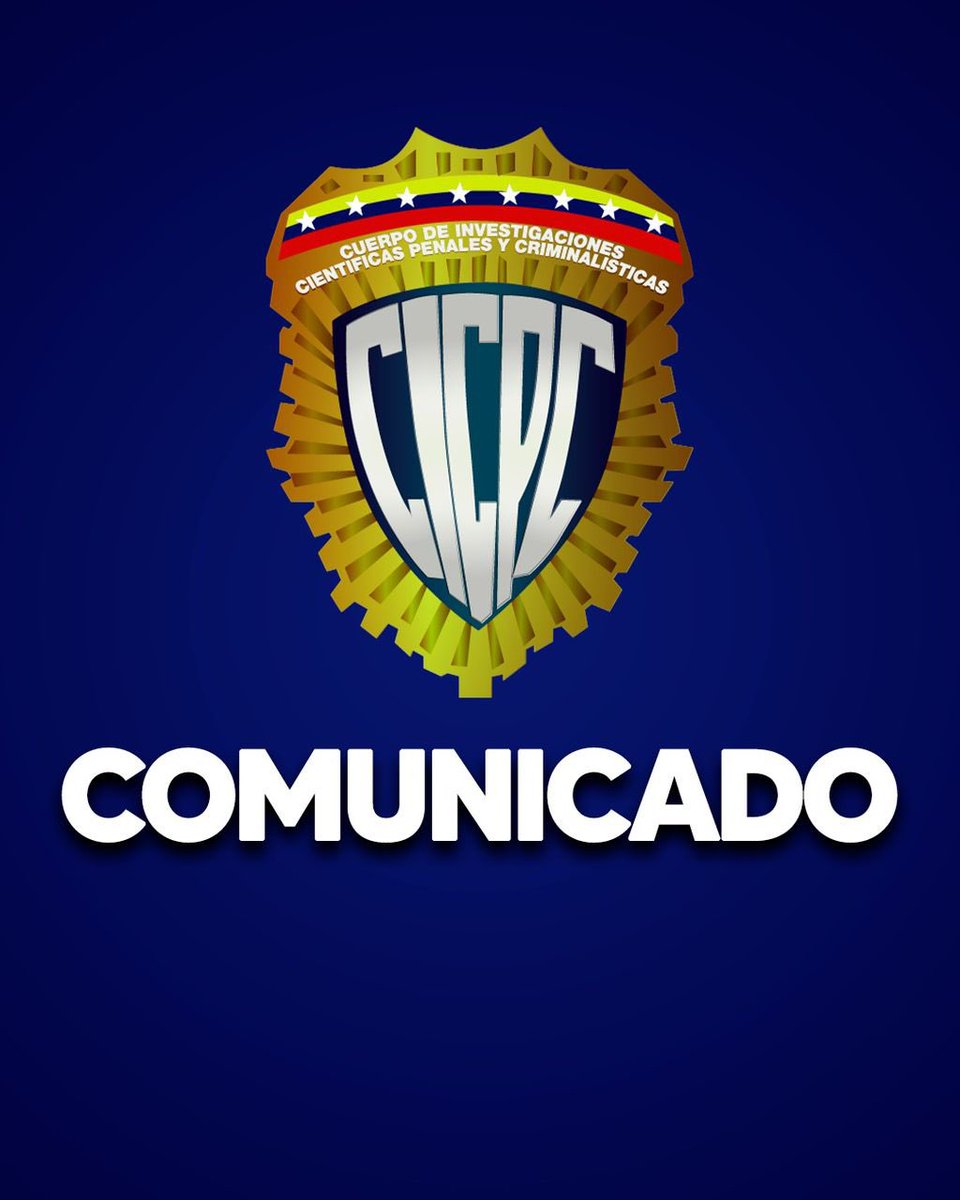 PRENSACICPC's tweet photo. 1. COMUNICADO:

La Directiva del Cuerpo de Investigaciones Científicas, Penales y Criminalísticas, como principal órgano de investigacion penal en Venezuela; dependiente del Ejecutivo Nacional, reconoce las actuaciones y el esfuerzo realizado por el Fiscal General de la República https://t.co/FCsVOxRIOb