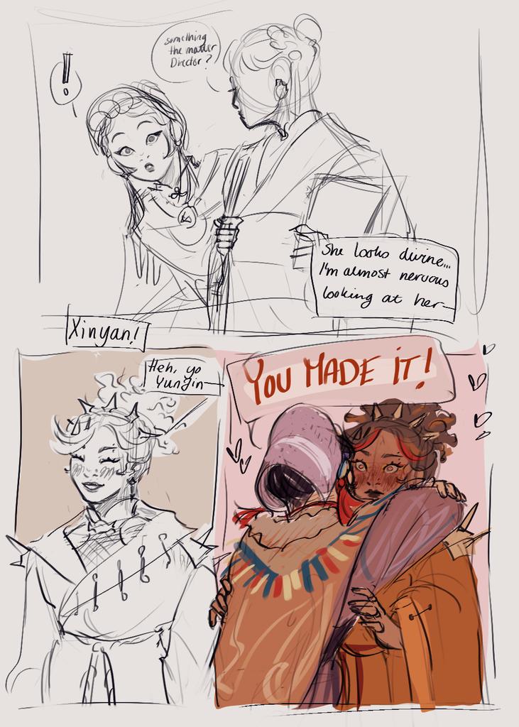 heksedatteren's tweet photo. day 1 + 5 of #yunyanweek23 (kind of. failed confession and attempted secrecy lol) https://t.co/RTrS1wTg0g