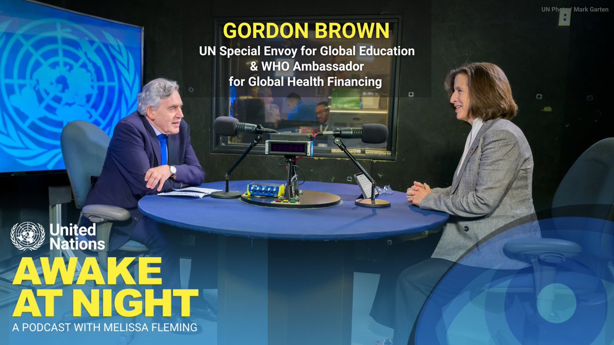 My latest guest on Awake At Night, @GordonBrown, has a powerful vision: education for all children, everywhere. Tune in to hear him talking about the power of education to unleash hidden talent & the crucial role of collaboration to solve global crises. bit.ly/41BHO4o