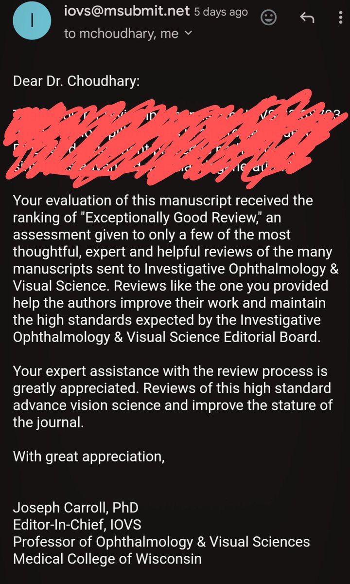 MayurGeneTx's tweet photo. Love the motivation from @ARVOinfo @ARVOiovs ❤️❤️#peerreview https://t.co/V9P4CGK80i
