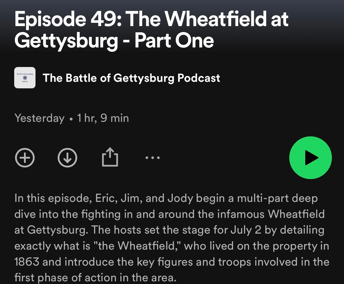 Our most recent episode was released yesterday and we hope you will give it a listen on the podcast platform of your choice!

#stillpodcasting

#stillguiding

#historynotcontent

#historypodcast

#thegettysburgpodcast