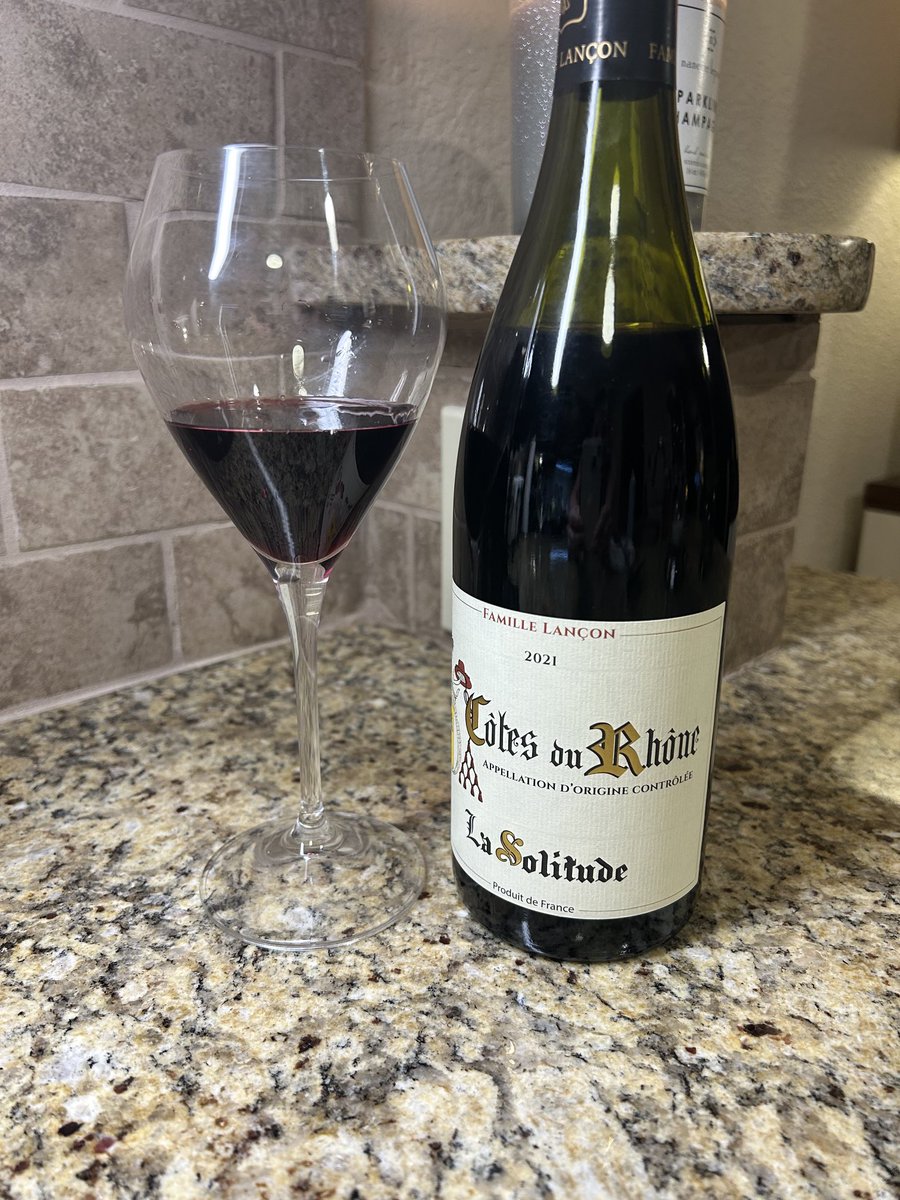 Sunday sips with a beautiful Rhône red (Grenache) by Domaine de la Solitude and taking my next certification course by Napa Valley Wine Academy, Crus of the Rhône Valley. Love the course offerings by NVWA. Never stop learning. #NVWA #CôtesDuRhône .