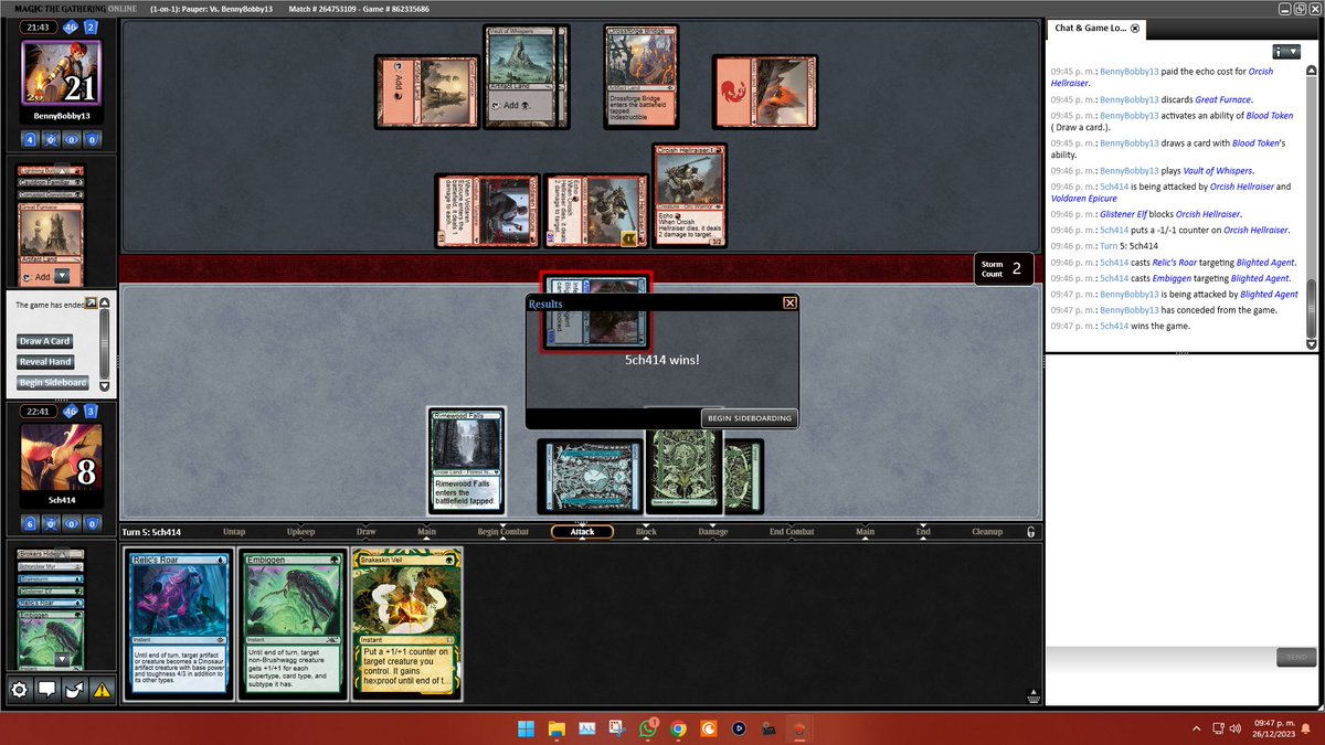 5ch414's tweet image. おまえはもう死んでる

#MTGO #MTGPauper #Infect