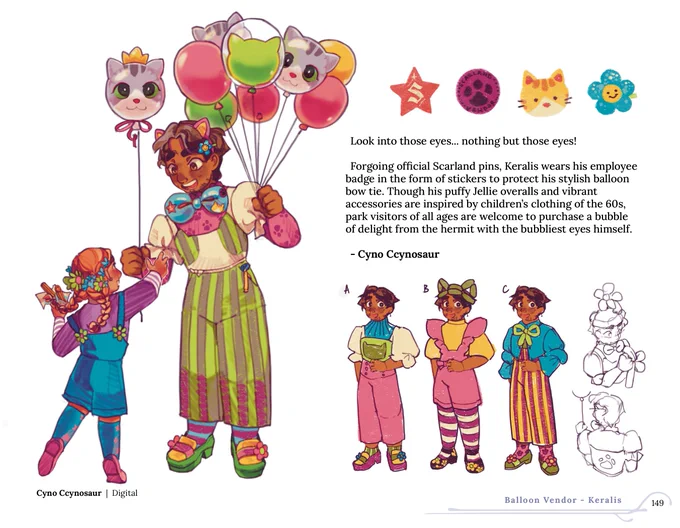 a bit of costume design and cast appreciation i also got to work on for !! #ScarlandArtbook 