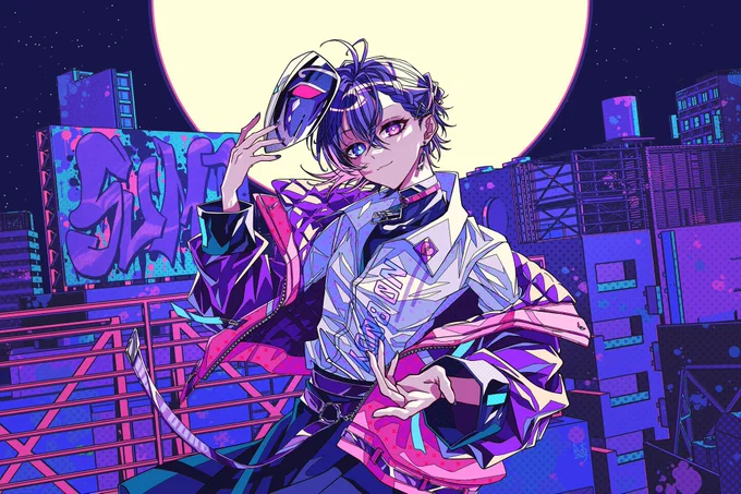 #クリエイターさんの夜っぽい作品が見たい
