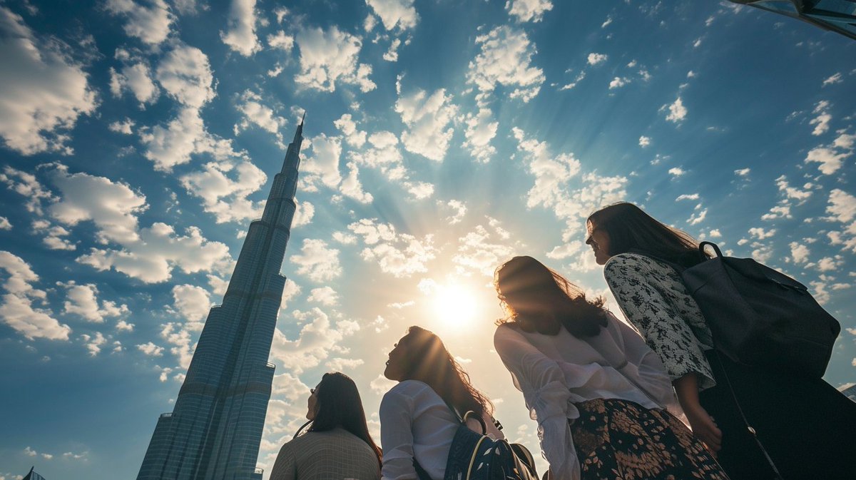 A fictional Burj Khalifa as imagined by Midjourney