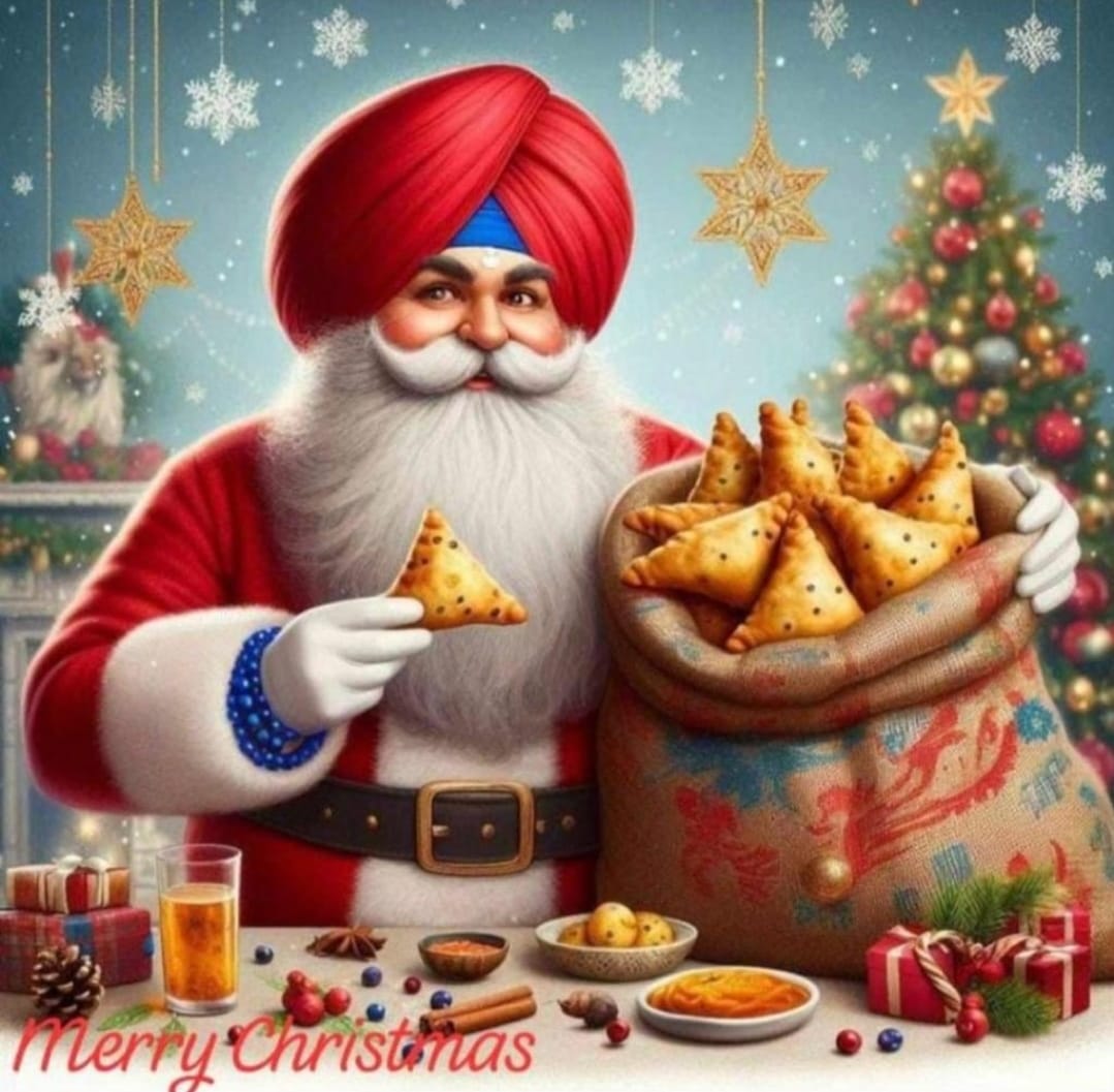 bombaysunshine's tweet photo. #Christmas love and blessings.. Punjab style! 🎅 🎄 #MerryChristmas https://t.co/pAVy57Xr6r