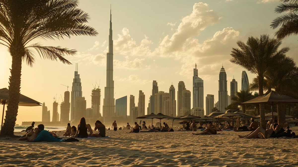 A fictional future Dubai as imagined by Midjourney