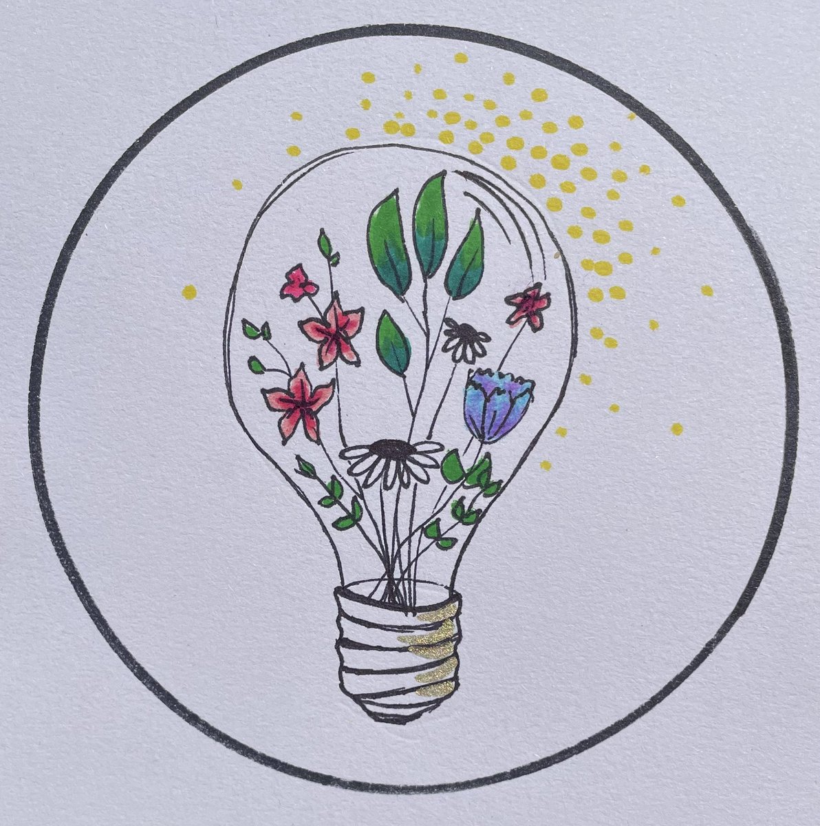 ItsMissShorty's tweet photo. Epiphany 🌸💡🌱#lightbulbmoment #crystalise #mandala #thedailymandala #arttherapy @shannonshaming #mindfulcouturecrime #theshamingofjay #jaybonation #jbn #heybo #family #community https://t.co/IHMA36C0DW