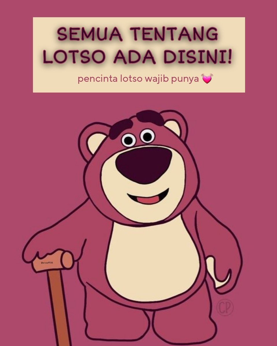Kumpulan Barang2 Gemoy Lotso "LOW BUDGET"!✨️

- a Thread -