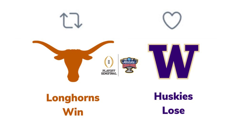 Ok let’s settle this. What outcome is happening New Years Day #ThisIsTexas #HookEm #CFBPlayoff #SugarBowl
