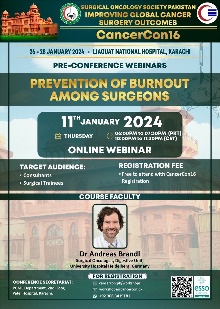 Young Surgeons Advisory Committee (YSAC) (@ysac_pk) on Twitter photo <a href="/Carmela_surgery/">Carmela Caballero</a> <a href="/EYSAC1/">EYSAC</a> <a href="/SOS_Pk/">Surgical Oncology Society Pakistan. SOSPK</a> <a href="/lohasi/">Luiza Ohasi</a> <a href="/FarazKh65499316/">Faraz Khan</a> <a href="/AndreasBrandl8/">Andreas Brandl</a> <a href="/nadeemkhwaja/">אייזק אַבְרָהָם</a> <a href="/PkSurgeons/">WomenSurgeonsPK</a> <a href="/DrSyedShafqat/">Syed Shafqat</a> <a href="/hjmajid/">Haroon Javaid Majid</a> <a href="/mzaeemkhalid/">Muhammad Zaeem Khalid</a> <a href="/ESSOnews/">European Society of Surgical Oncology (ESSO)</a> A career in #SurgicalOncology takes its toll. Lets prioritize #MentalHealthSupport within our surgical community as <a href="/AndreasBrandl8/">Andreas Brandl</a> enlightens us on "Preventing Burnout Among Surgeons". Together, lets care for each other as we care for our patients!
#Resilience #SurgeonWellBeing <a href="/Carmela_surgery/">Carmela Caballero</a> <a href="/EYSAC1/">EYSAC</a> <a href="/SOS_Pk/">Surgical Oncology Society Pakistan. SOSPK</a> <a href="/lohasi/">Luiza Ohasi</a> <a href="/FarazKh65499316/">Faraz Khan</a> <a href="/AndreasBrandl8/">Andreas Brandl</a> <a href="/nadeemkhwaja/">אייזק אַבְרָהָם</a> <a href="/PkSurgeons/">WomenSurgeonsPK</a> <a href="/DrSyedShafqat/">Syed Shafqat</a> <a href="/hjmajid/">Haroon Javaid Majid</a> <a href="/mzaeemkhalid/">Muhammad Zaeem Khalid</a> <a href="/ESSOnews/">European Society of Surgical Oncology (ESSO)</a> A career in #SurgicalOncology takes its toll. Lets prioritize #MentalHealthSupport within our surgical community as <a href="/AndreasBrandl8/">Andreas Brandl</a> enlightens us on "Preventing Burnout Among Surgeons". Together, lets care for each other as we care for our patients!
#Resilience #SurgeonWellBeing