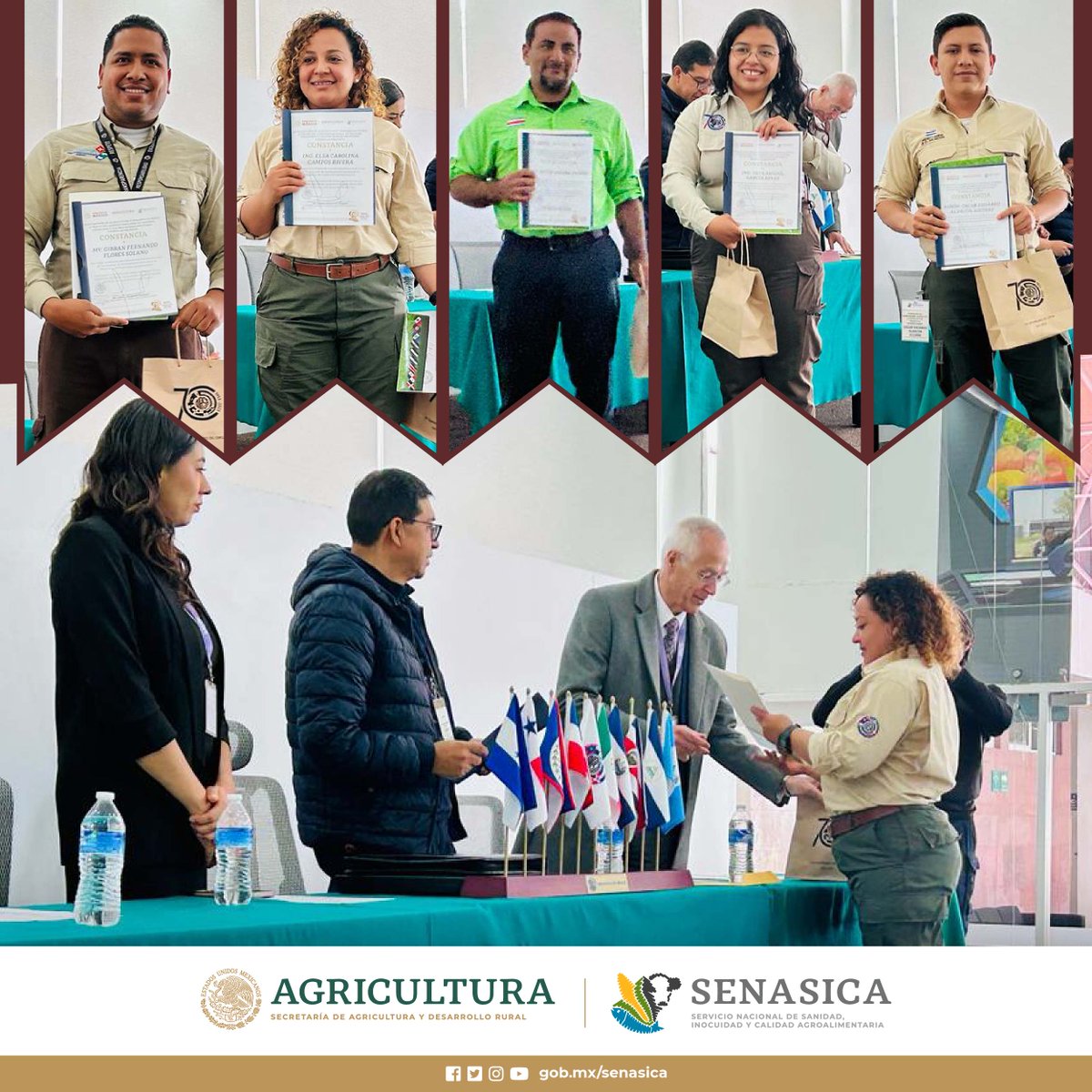 SENASICA's tweet photo. 🐶Felicidades a los nuevos binomios de Costa Rica, El Salvador, Guatemala y Honduras que se capacitaron en el  #CEACAN, defenderán a sus países de plagas y enfermedades. ejemplo de cooperación regional con el apoyo de @Oirsa  #binomios #manejadores #abastoalimenticio #inspección https://t.co/sMut9TZ4PF