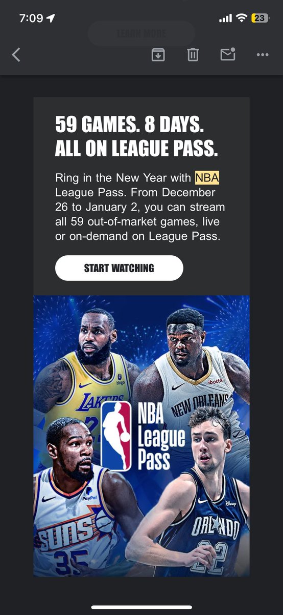 VictorMLopezIII's tweet photo. @NBALPSupport I have a league pass account for the @BrooklynNets only but your email says I can watch all the games. Currently, that’s not the case. https://t.co/U1qDrmRM7N
