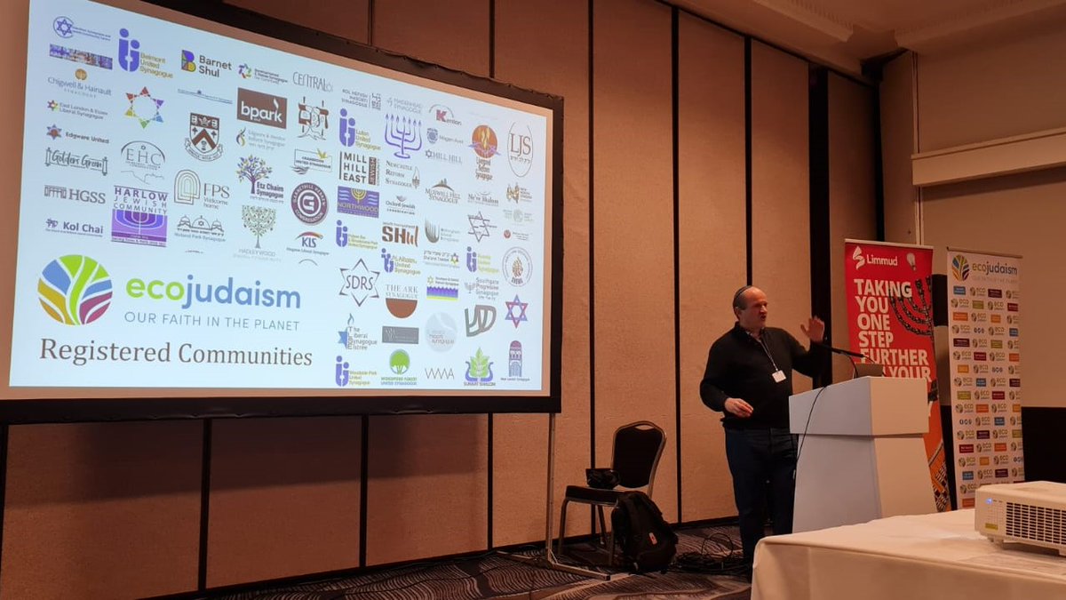 ecojudaism's tweet photo. "Orthodox Jews, Masorti Jews, Progressive Jews, Sephardic Jews and all kinds of Jews live on the same planet... We are required as Jews to repair the world.”

Thank you to those who attended EcoJudaism's session at @limmud Festival 2023! https://t.co/f5RcJzOpak