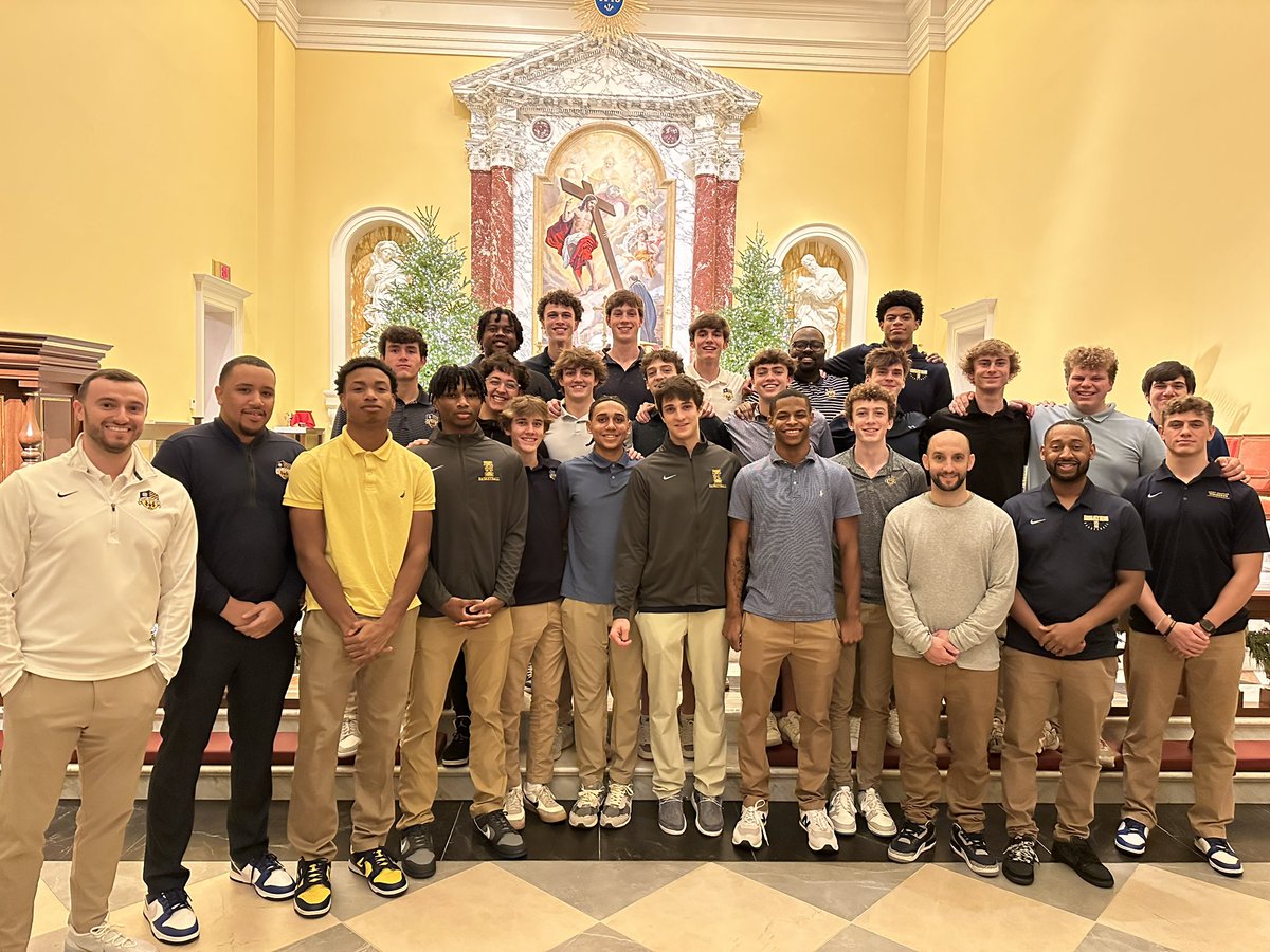 SIHSSports's tweet photo. BK: This afternoon the Basketball Cats celebrated Mass at the Chapel of the Holy Cross at Jesuit High School along with the other Jesuit schools playing in the Cookie Garcia Invitational! 
#GoCats #AMDG https://t.co/CzHMsuWfYi