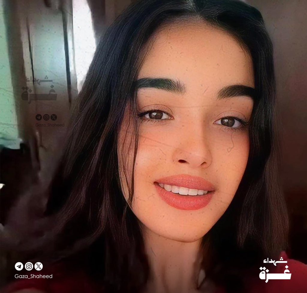 QudsNen's tweet photo. This is Lubna Olayyan (14 years old), a talented violinist, from Al Nuseirat refugee camp in central Gaza. She loved life and dreamt of touring to play music. 

Last month, Israel killed Lubna and 50 members of her family because "Israel has the right to exist". https://t.co/0drknFqrSf