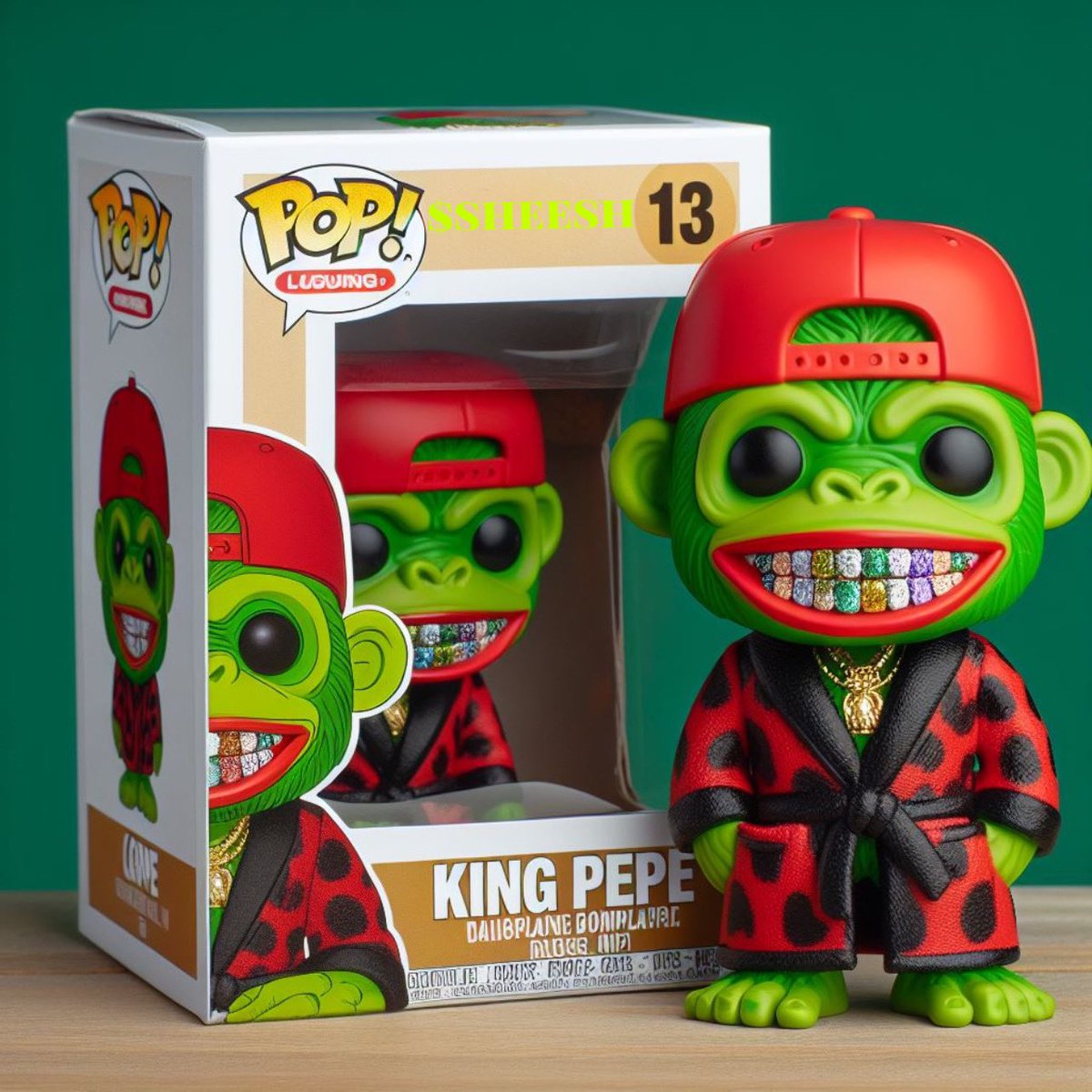 With all this $sheesh madness on $sol we wanted to shoutout to <a href="/KingPepeETH/">King Pepe</a> for leading the charge! 
We turned your PFP into a mini LFG ! 
By <a href="/crogirl91/">Cro Girl 🇭🇺 🇺🇸</a> and @croboi90 

Let’s sheesh out! 

#solana #meme #sol #SHEESH <a href="/PepeApeYC/">PAYC</a>