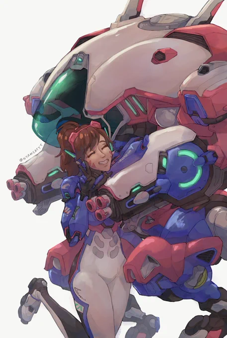 lemme just post the dva  redraw pic separately for better crop!! #overwatch