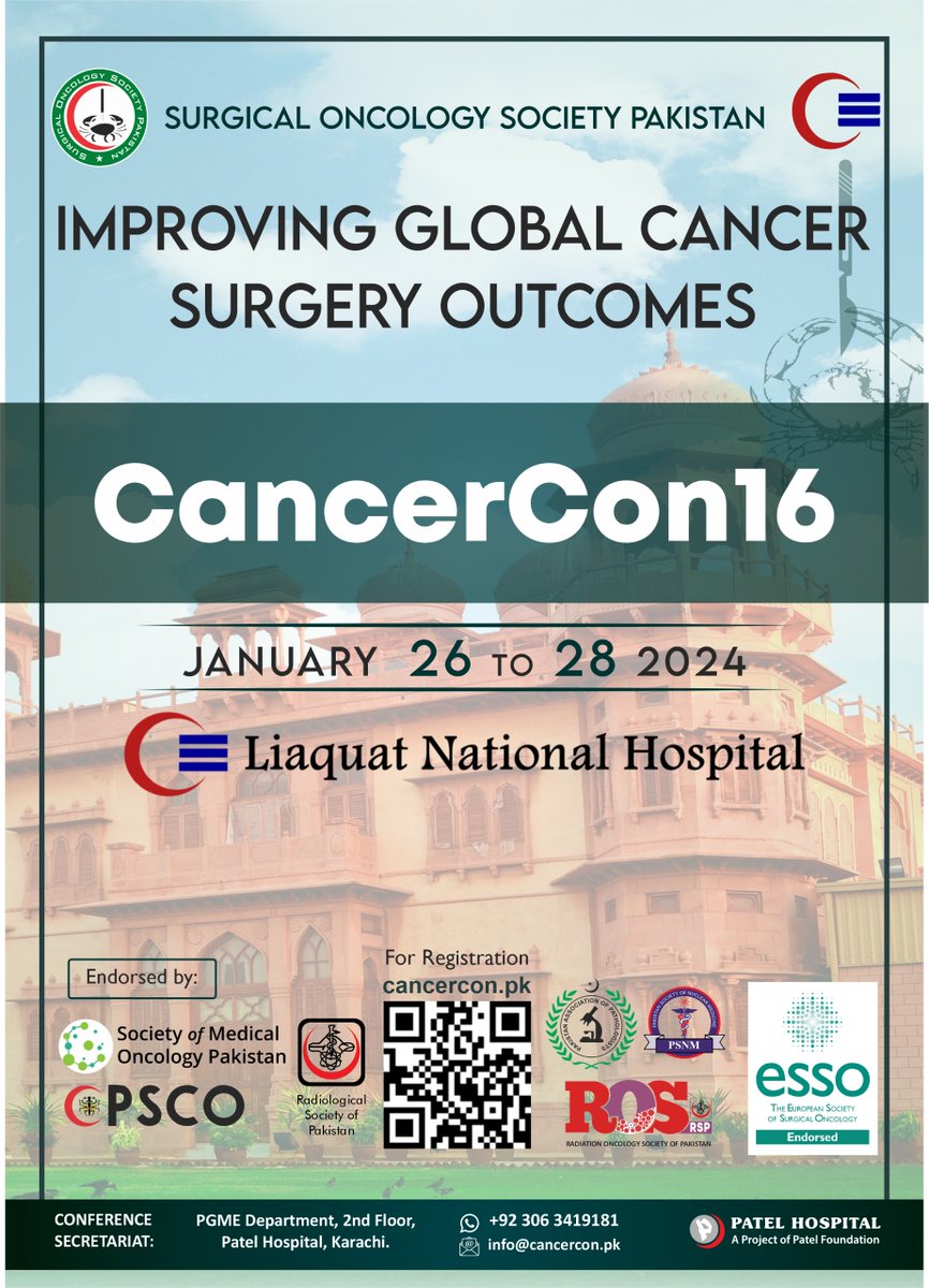 Young Surgeons Advisory Committee (YSAC) (@ysac_pk) on Twitter photo <a href="/Carmela_surgery/">Carmela Caballero</a> <a href="/EYSAC1/">EYSAC</a> <a href="/SOS_Pk/">Surgical Oncology Society Pakistan. SOSPK</a> <a href="/lohasi/">Luiza Ohasi</a> <a href="/FarazKh65499316/">Faraz Khan</a> <a href="/AndreasBrandl8/">Andreas Brandl</a> <a href="/nadeemkhwaja/">אייזק אַבְרָהָם</a> <a href="/PkSurgeons/">WomenSurgeonsPK</a> <a href="/DrSyedShafqat/">Syed Shafqat</a> <a href="/hjmajid/">Haroon Javaid Majid</a> <a href="/mzaeemkhalid/">Muhammad Zaeem Khalid</a> <a href="/ESSOnews/">European Society of Surgical Oncology (ESSO)</a> Each webinar is worth attending and covers topics not dealt with in standard textbooks. Free to attend for all CancerCon16 registered participants. Register now at cancercon.pk/workshops/
50% discount for <a href="/ESSOnews/">European Society of Surgical Oncology (ESSO)</a> members.
<a href="/SOS_Pk/">Surgical Oncology Society Pakistan. SOSPK</a> <a href="/PkSurgeons/">WomenSurgeonsPK</a> <a href="/EYSAC1/">EYSAC</a> <a href="/hjmajid/">Haroon Javaid Majid</a> <a href="/mzaeemkhalid/">Muhammad Zaeem Khalid</a> <a href="/Carmela_surgery/">Carmela Caballero</a> <a href="/EYSAC1/">EYSAC</a> <a href="/SOS_Pk/">Surgical Oncology Society Pakistan. SOSPK</a> <a href="/lohasi/">Luiza Ohasi</a> <a href="/FarazKh65499316/">Faraz Khan</a> <a href="/AndreasBrandl8/">Andreas Brandl</a> <a href="/nadeemkhwaja/">אייזק אַבְרָהָם</a> <a href="/PkSurgeons/">WomenSurgeonsPK</a> <a href="/DrSyedShafqat/">Syed Shafqat</a> <a href="/hjmajid/">Haroon Javaid Majid</a> <a href="/mzaeemkhalid/">Muhammad Zaeem Khalid</a> <a href="/ESSOnews/">European Society of Surgical Oncology (ESSO)</a> Each webinar is worth attending and covers topics not dealt with in standard textbooks. Free to attend for all CancerCon16 registered participants. Register now at cancercon.pk/workshops/
50% discount for <a href="/ESSOnews/">European Society of Surgical Oncology (ESSO)</a> members.
<a href="/SOS_Pk/">Surgical Oncology Society Pakistan. SOSPK</a> <a href="/PkSurgeons/">WomenSurgeonsPK</a> <a href="/EYSAC1/">EYSAC</a> <a href="/hjmajid/">Haroon Javaid Majid</a> <a href="/mzaeemkhalid/">Muhammad Zaeem Khalid</a>