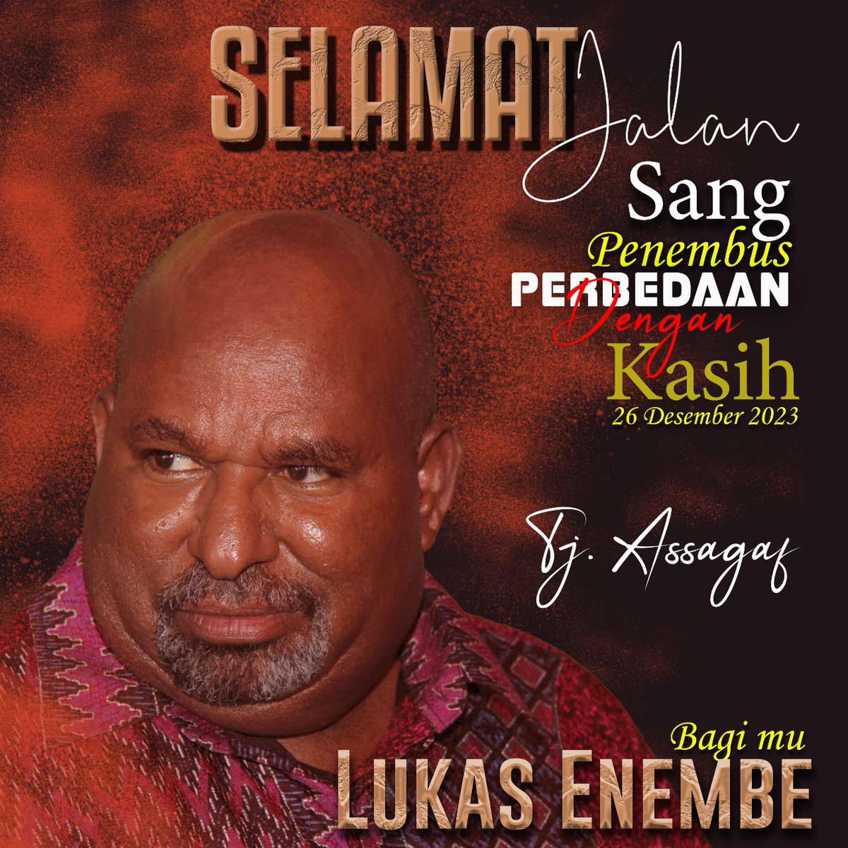Tj_Assagaf's tweet photo. Duka dan luka yg dalam#LukasEnembe https://t.co/vBWagjHTdr
