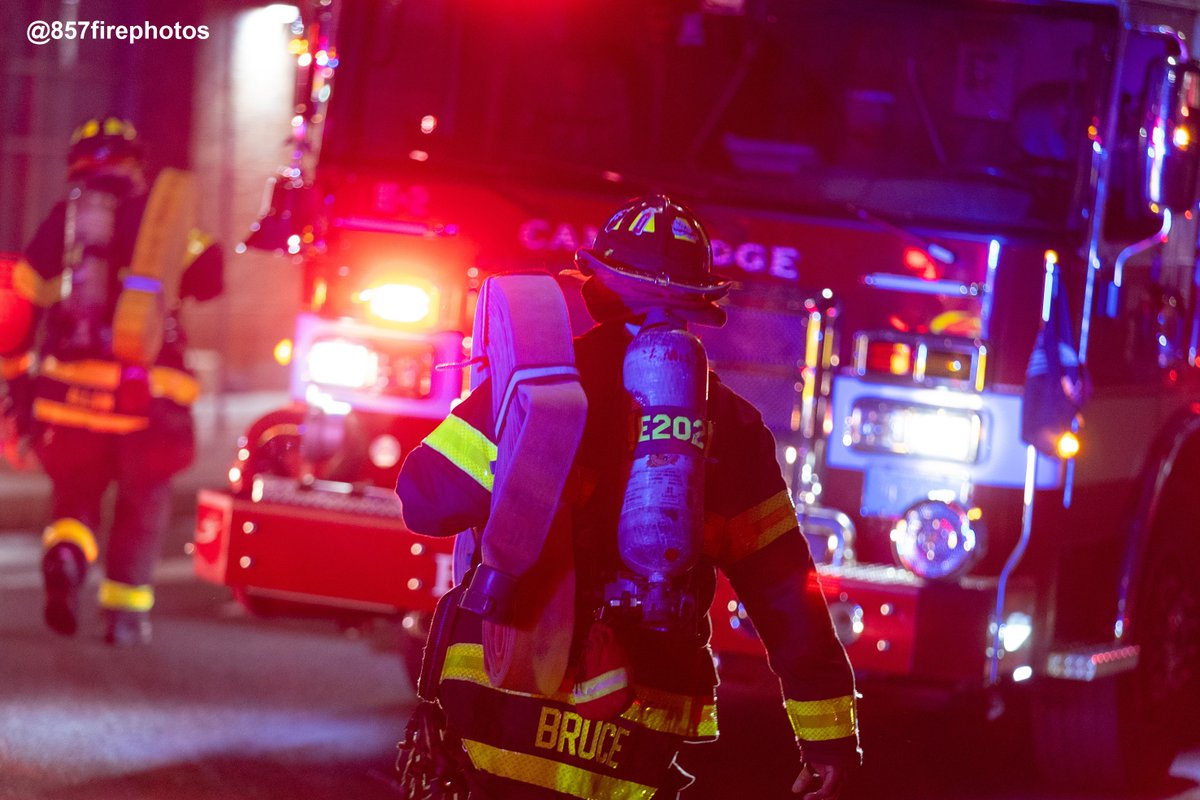 CambridgeMAFire's tweet photo. II) Box 3317: Mechanical ventilation was set up to evacuate the smoke. Residents were sheltered in place until the smoke was cleared. No injuries were reported. 
CPD officers assisted on scene &amp; ProEMS stood by as needed. 
On duty: group 3 
IC: DFC Donovan  
- @857firephotos https://t.co/ESYJRVScWn