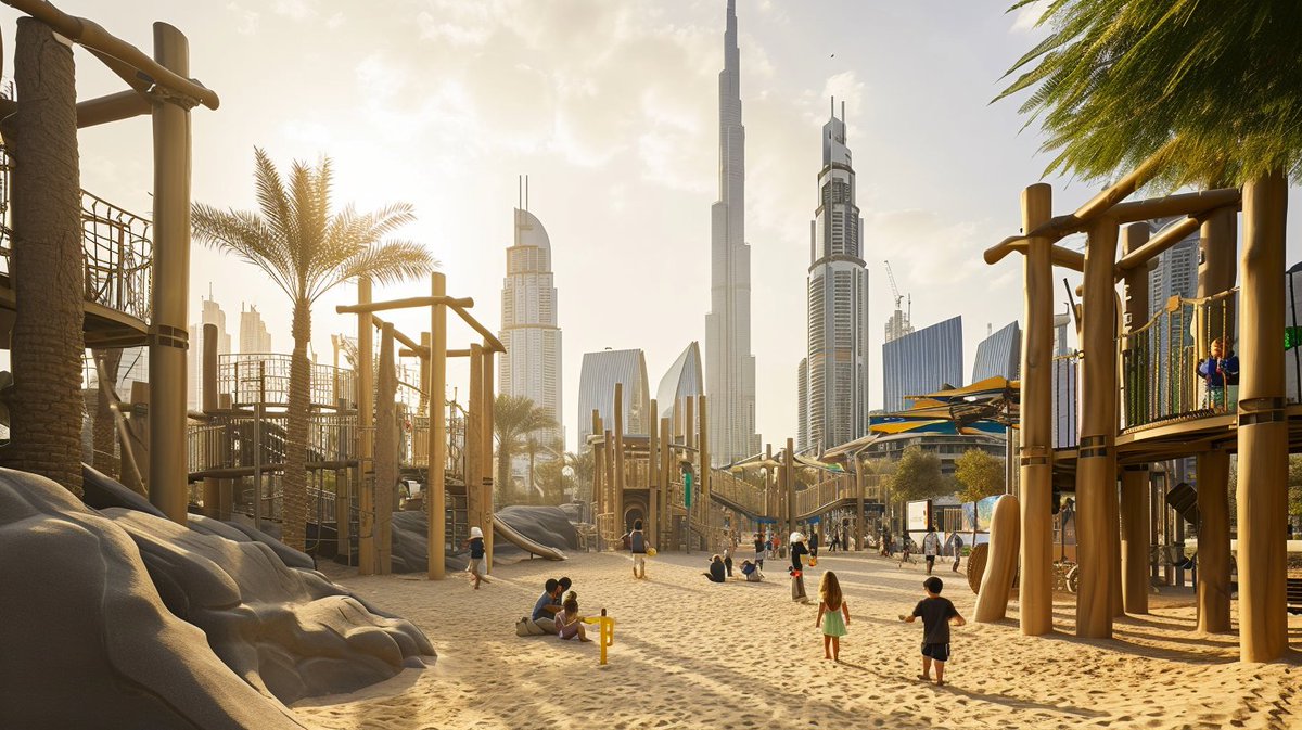 A fictional future Dubai as imagined by Midjourney