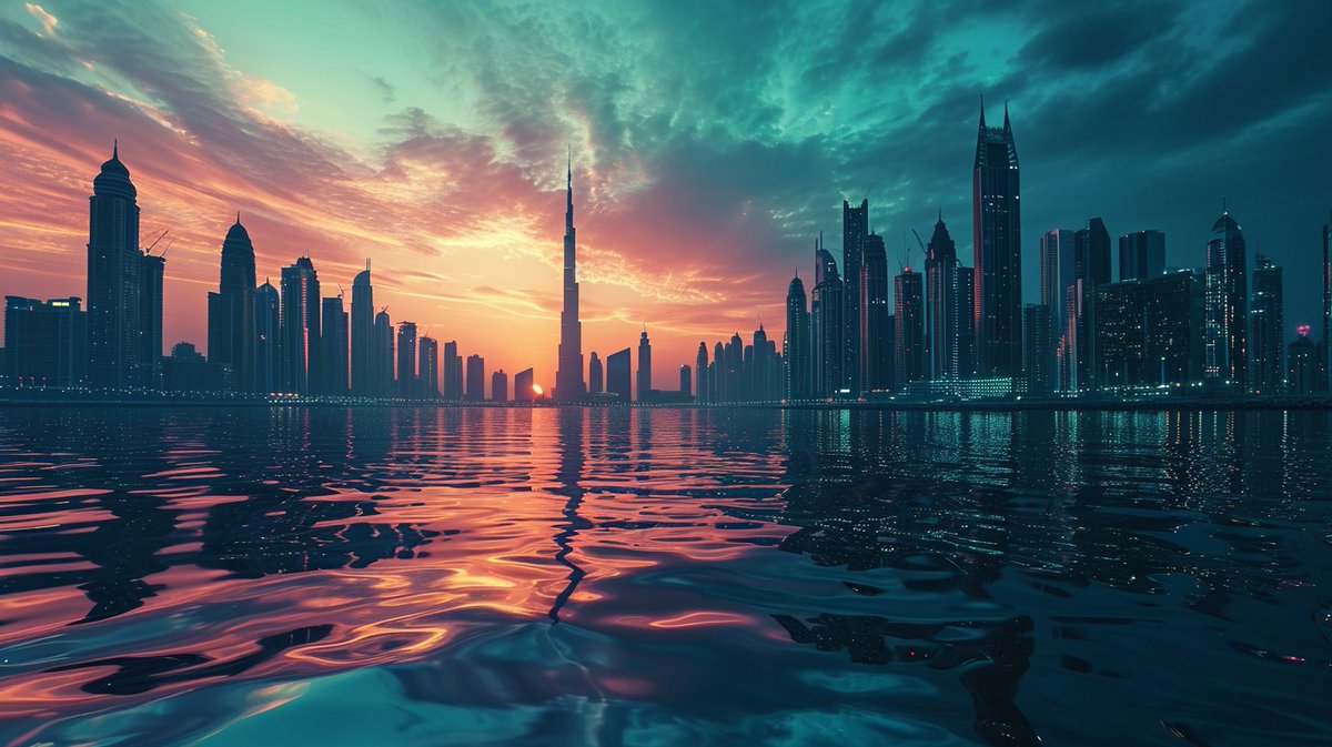 A fictional future Dubai as imagined by Midjourney