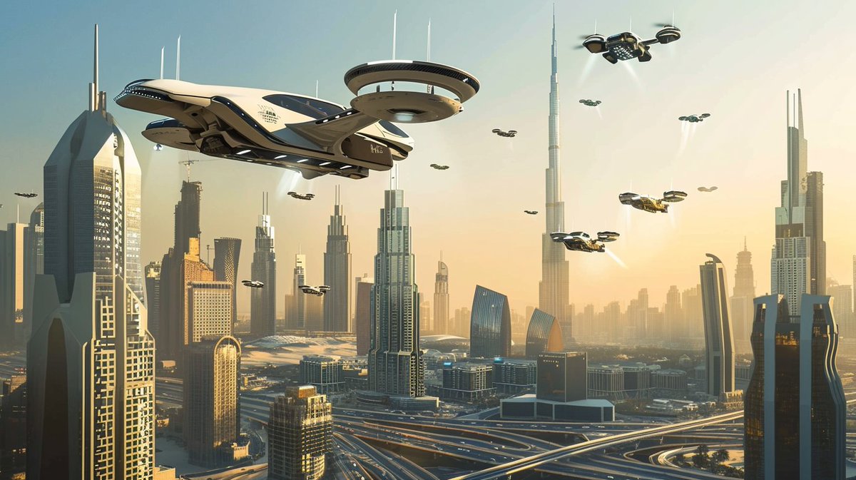 A fictional future Dubai as imagined by Midjourney