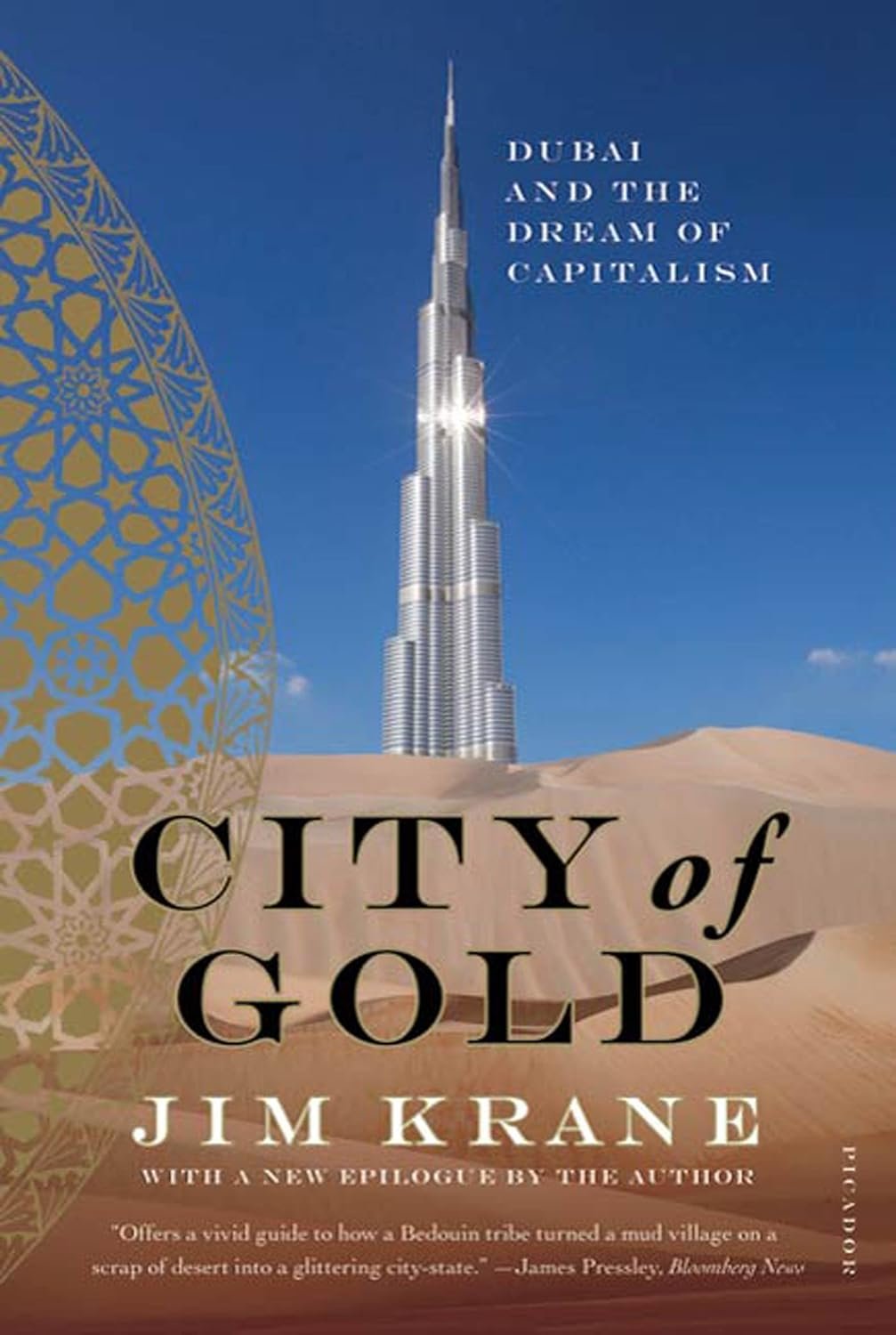 The book cover for City of Gold: Dubai and the Dream of Capitalism (2010)