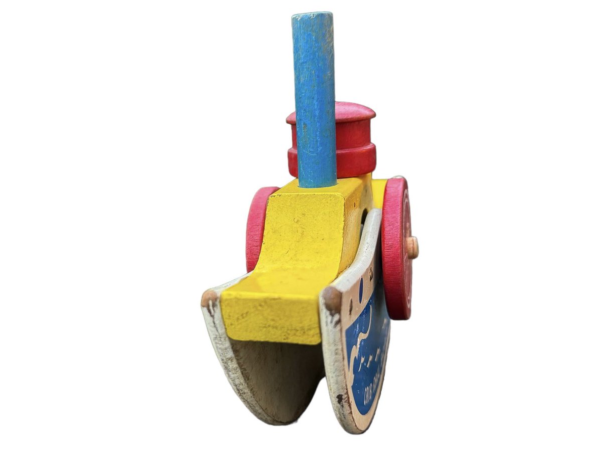 Vintage 1950’s/1960’s Wooden Playskool Crib Rail Boat, Mid Century Toddler Toy just listed in Etsy Store.

Follow Etsy Link in Bio: #vintagetoys #vintageplayskool #woodentoys #toddlertoys #playskool #fisherprice #toycollector #lamaze #playgro #hangingtoys #prelovedtoys #disney