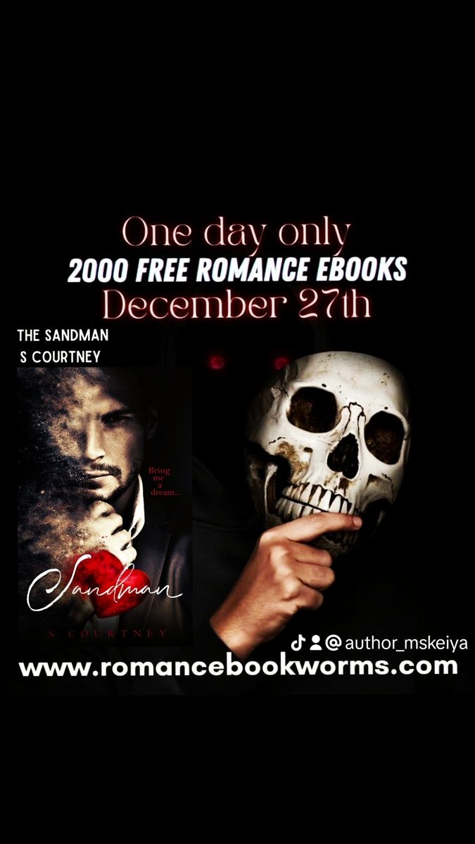 STUFF YOUR KINDLE!
☠THE SANDMAN☠

🖤Paranormal romance🖤Forbidden love🖤Return from the Dead🖤Small Town🖤Soul Mates🖤Damsel in Distress 

 a.co/d/ag9Lcqk

#stuffyourkindleday #stuffyourkindle #paranormalromance #romance #fyp #KindleUnlimited #kindleunlimitedbooks