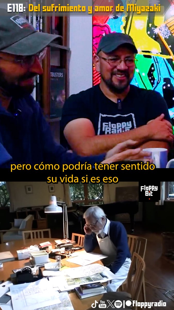 Floppygeek's tweet photo. El #FloppyBit de hoy explora un tema sin respuesta... el retiro de Hayao Miyazaki, el maestro de maestros... ¿se retirará? ¿o morirá dibujando? No se pierdan el episodio completo de lo mejor de 2023 en nuestro YT! - el bit en el post debajo de este - 🔽💾 https://t.co/K1oMabCYN2