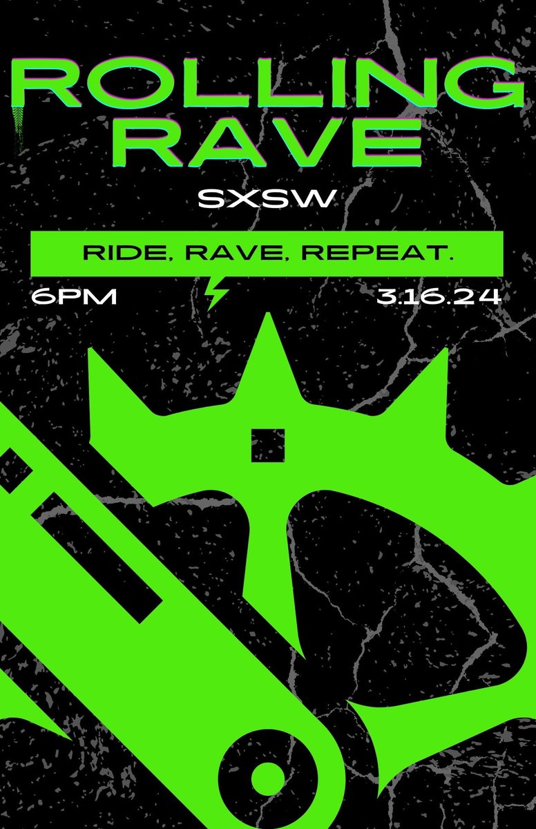 rollingrave's tweet photo. RSVP now for the next Rolling Rave! 

https://t.co/TQ25QA3J0K

Don’t miss out on the party of the year - let us know you’re coming and tag your squad! 

#rollingrave #SXSW #2024calendar #edmmusic #bikeride #techno https://t.co/UJqUHFEfuS