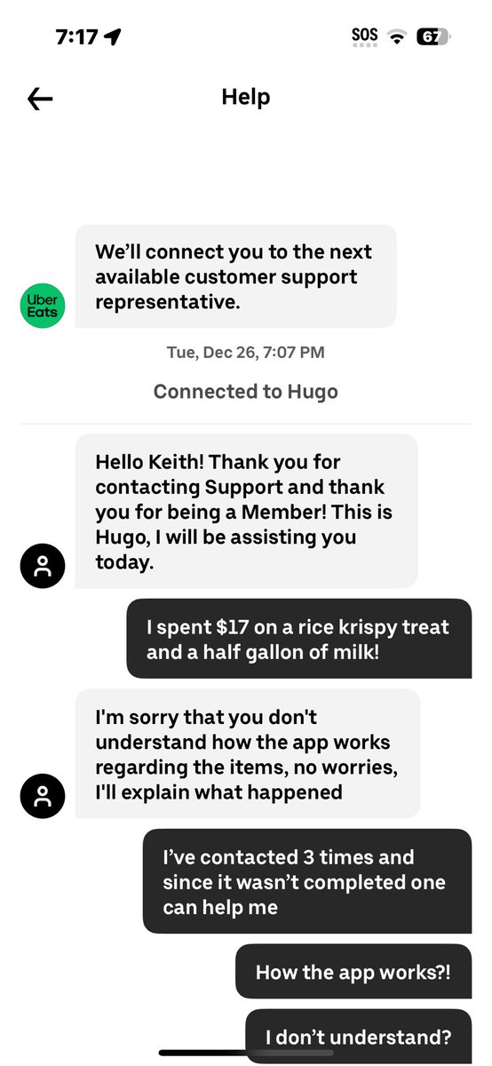 roguefox413's tweet photo. @UberEats @Epic_CS_Fails 
#UberEats #badservice #customerservice 
It’s wild how being bait and switched into a Promo that popped up on my screen was handled like this! https://t.co/QkV3FeoEup