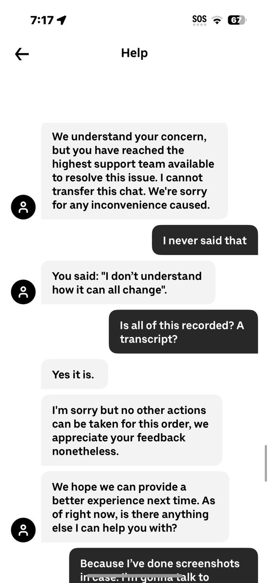 roguefox413's tweet photo. @UberEats @Epic_CS_Fails 
#UberEats #badservice #customerservice 
It’s wild how being bait and switched into a Promo that popped up on my screen was handled like this! https://t.co/QkV3FeoEup