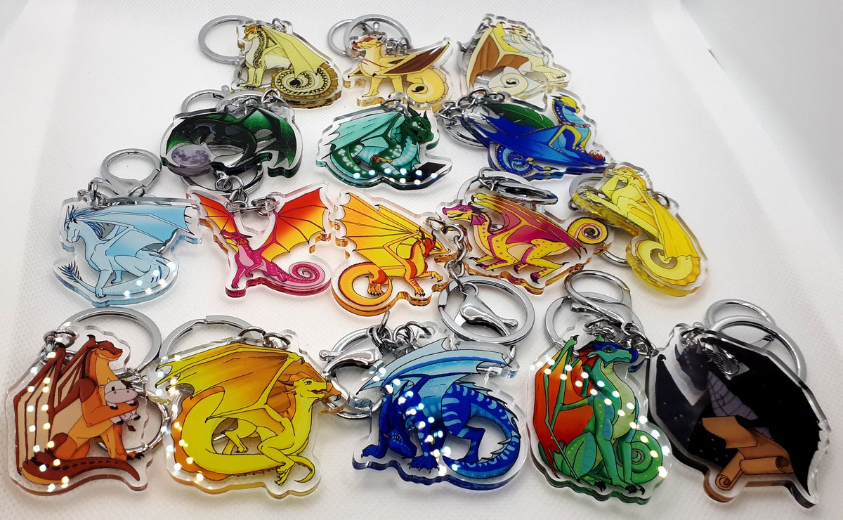 Kiarynka's tweet photo. Hey everyone! I have a boxing day sale on my etsy for 15% off for purchases $40 CAD and over. Lots of warrior, eeveelutions, wings of fire and cute animal items! I have a lot of keychains pins, apparel, lanyards and more ! https://t.co/Z56ndPT8MM https://t.co/Ck6xNC7sFp
