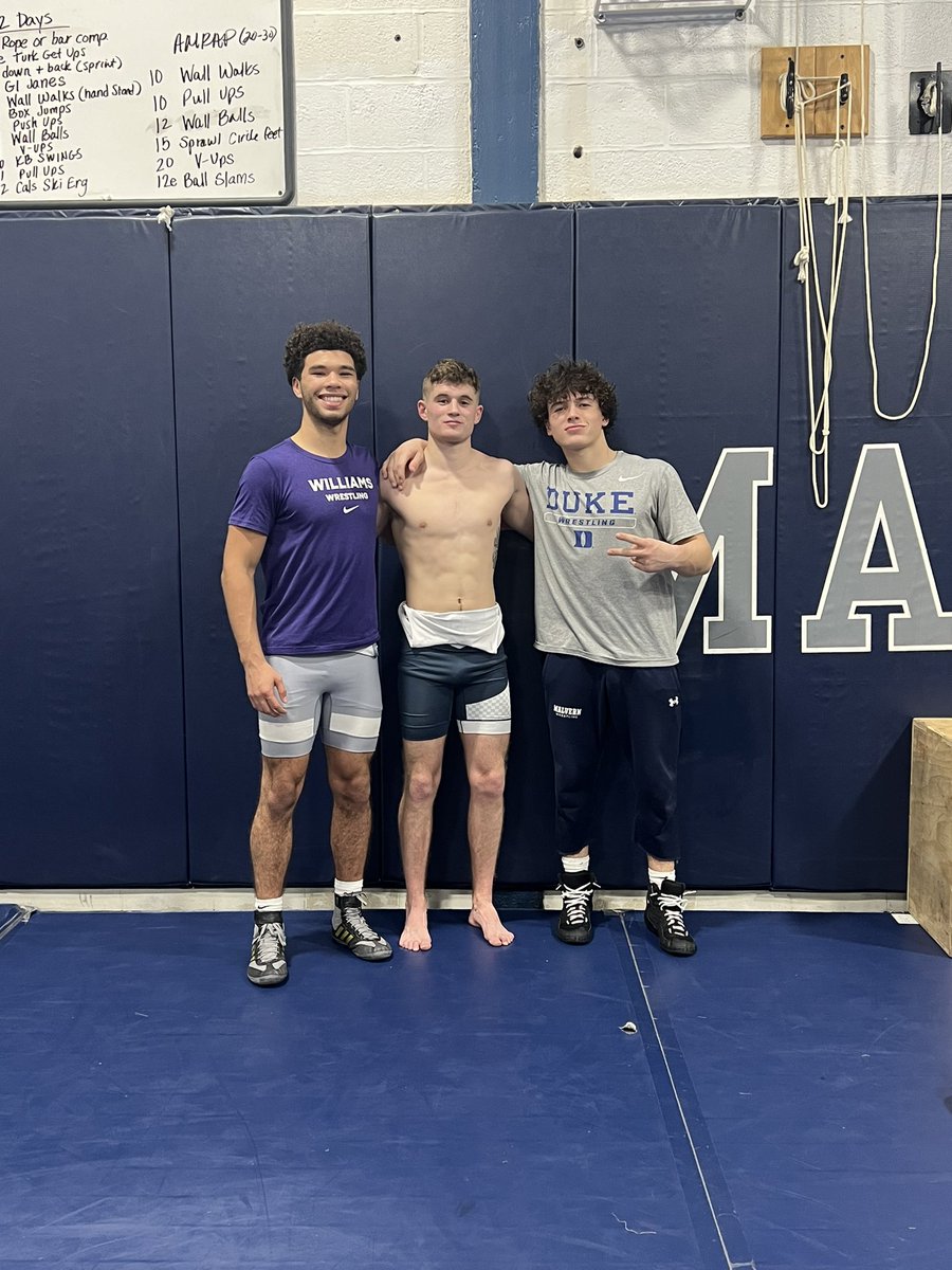 It was great coming to back to Malvern Prep over Christmas break. I loved seeing my former teammates and coaches. I’m glad I could give back to the program that has not only made me a better wrestler but a better person. <a href="/mpfriarwrestle/">Malvern Wrestling</a> #FriarForLife