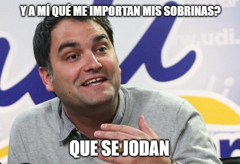 Tribunal Constitucional
Javier Macaya defiende a su padre Eduardo Macaya
Violador serial de niñas
Recuerdo un refrán:
"Lo que se hereda no se hurta"