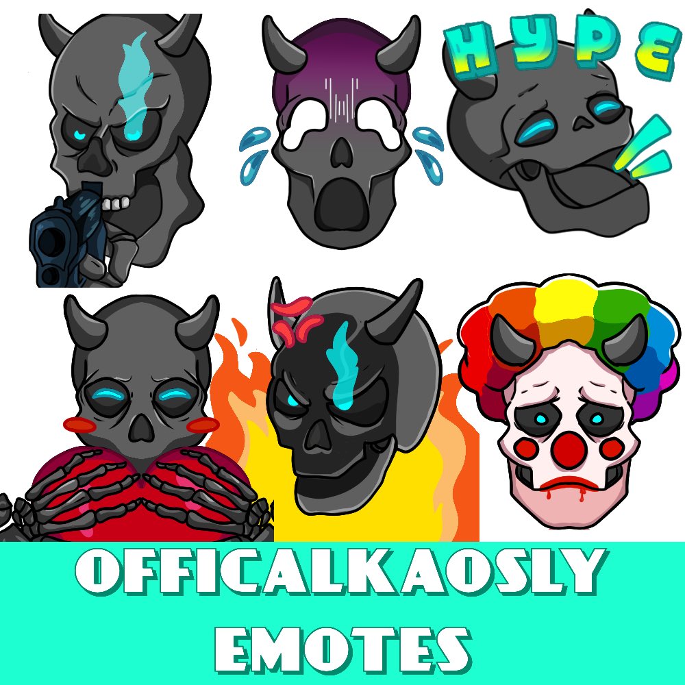 Finished some emotes for a twitch streamer ☺️🌸 He loves them
