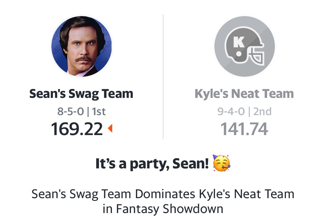 WealthSoftware's tweet image. Check out my matchup recap at football.fantasysports.yahoo.com/f1/647347/reca… @YahooFantasy #FeeltheWins
