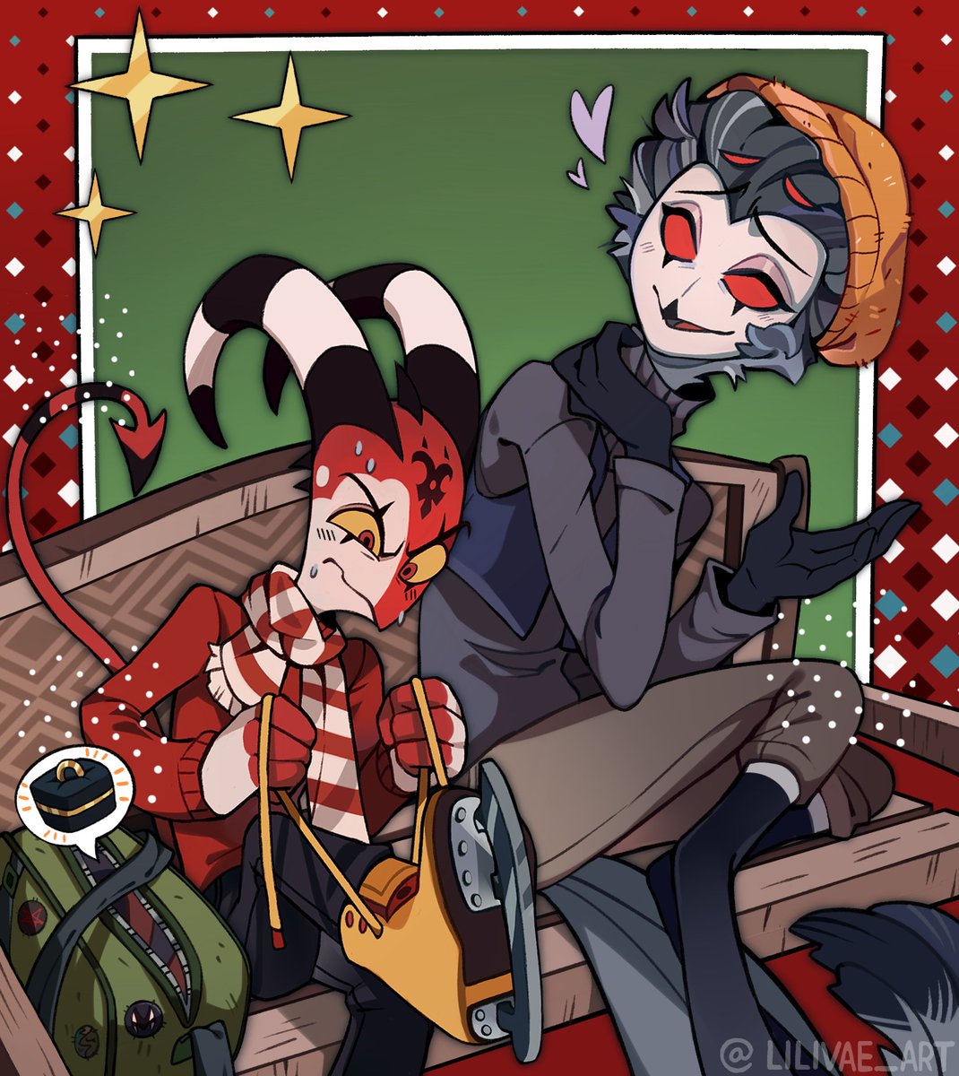 Lilivae (@lilivae_art) on Twitter photo Here's my Secret Santa for <a href="/StolitzWeek/">STOLITZ WEEK 💌</a> for <a href="/randomart101/">cherrybombchessecake</a> !! An very special ice skating date! #Stolitz #HelluvaBossFanart #HelluvaBoss ⛸️💍 Here's my Secret Santa for <a href="/StolitzWeek/">STOLITZ WEEK 💌</a> for <a href="/randomart101/">cherrybombchessecake</a> !! An very special ice skating date! #Stolitz #HelluvaBossFanart #HelluvaBoss ⛸️💍