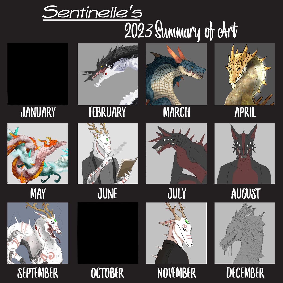 Senti_nelle's tweet photo. Art Summary 2023. https://t.co/qmbGYc3t8Q