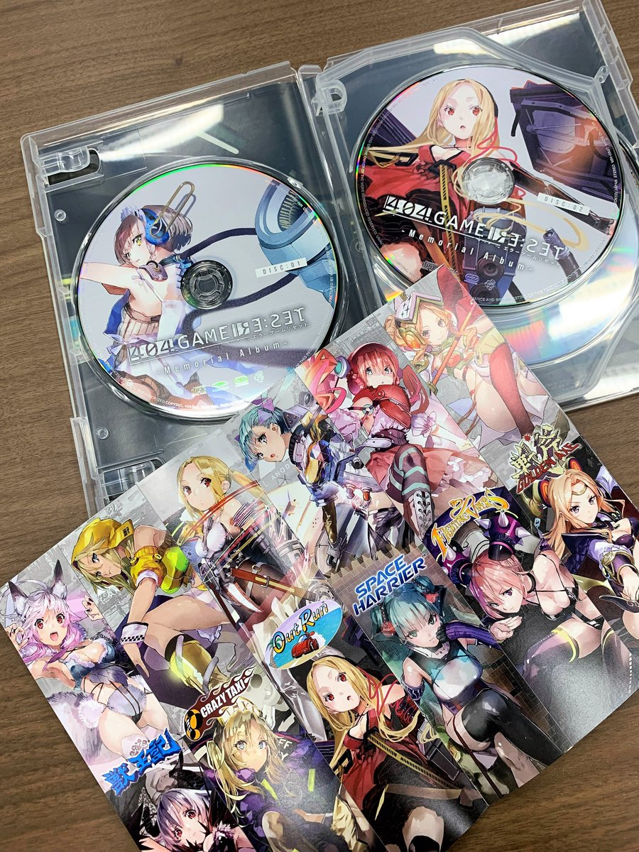 404gamereset's tweet photo. #エラゲ　サントラCD
ついに発売！

🎊開封の儀🎊

私の推しポイントは……
・インレイにこだわりが…👀
・ブックレットに全キャスト掲載！ https://t.co/NeIVWabC7p