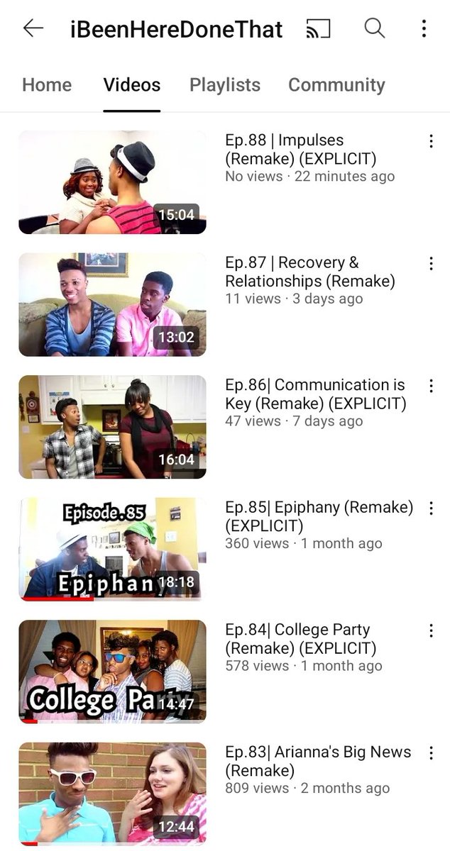 ibhdtfanz's tweet photo. Episode.88  | Impulse (Remake) has premiered! #iBeenHereDoneThat Starring: @officialtekiah , Lala Sills, Andreis, &amp; more!
Subscribe: https://t.co/JfB2GS9ntl
https://t.co/qZCqxsaF4K
IG: @iBHDTFanz
#Acting #Youth #College #GrowingUp #BlackMen #IndieFilm #YouTube #YouthDirector https://t.co/xW3wzvE5PB