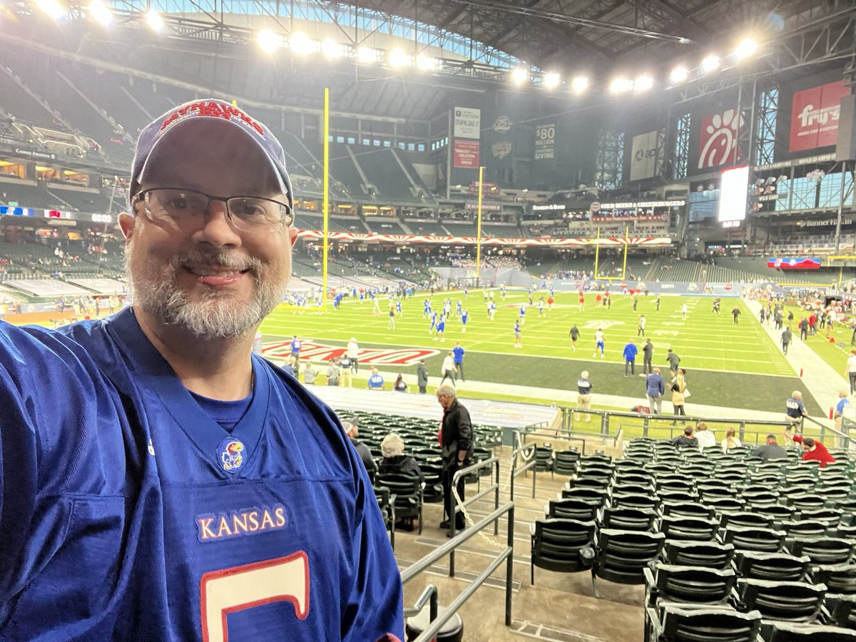 Watching KU at the Guaranteed Rate Bowl! Thank you <a href="/Fiesta_Bowl/">Fiesta Sports Foundation</a> Your support of teachers is second to none!