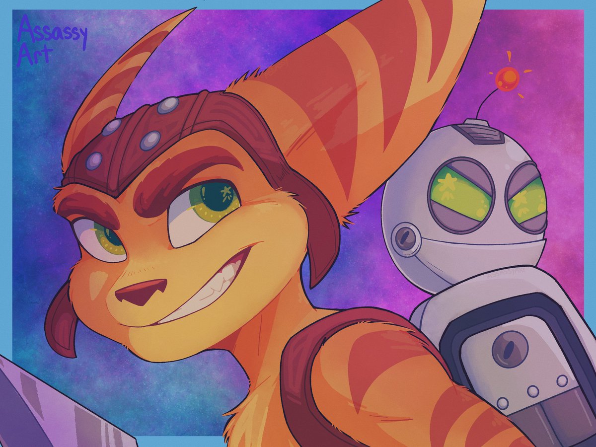 assassyart's tweet photo. Some of my favorite Ratchet &amp; Clank drawings I did this year. :) https://t.co/enGMRqmZQn