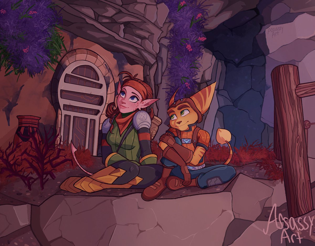assassyart's tweet photo. Some of my favorite Ratchet &amp; Clank drawings I did this year. :) https://t.co/enGMRqmZQn