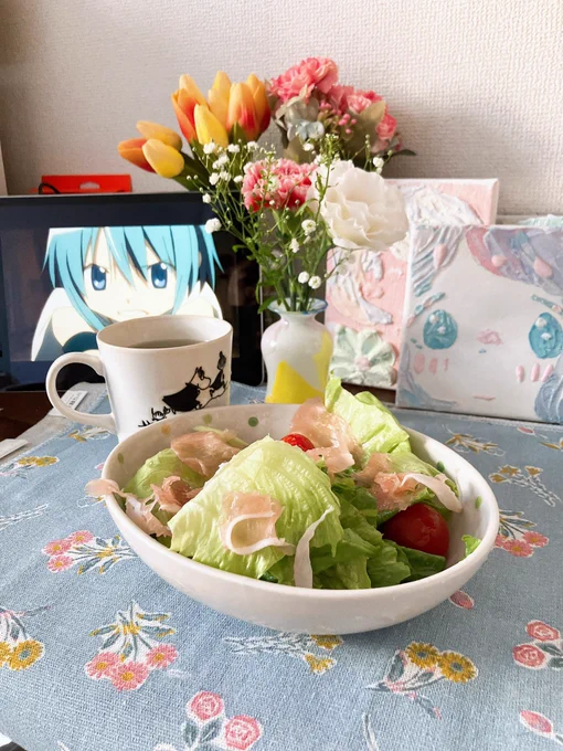 テクスチャーアートのいいところは朝の日差しに見守られてるみたいな感覚を味わえるところ